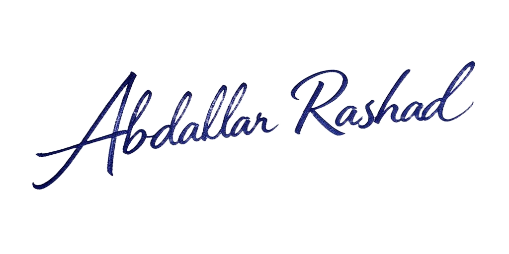 Signature of Abdallah Rashad